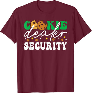 Cookie Dealer Security Funny Scouting Troop Leader T-Shirt - T-Shirt | Maroon