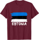 Estonia T-Shirt - T-Shirt | Maroon