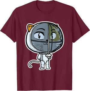 Cute Kawaii Cat Fencing Fencer Cat Lovers Women Girls Kids T-Shirt - T-Shirt | Maroon