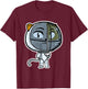 Cute Kawaii Cat Fencing Fencer Cat Lovers Women Girls Kids T-Shirt - T-Shirt | Maroon