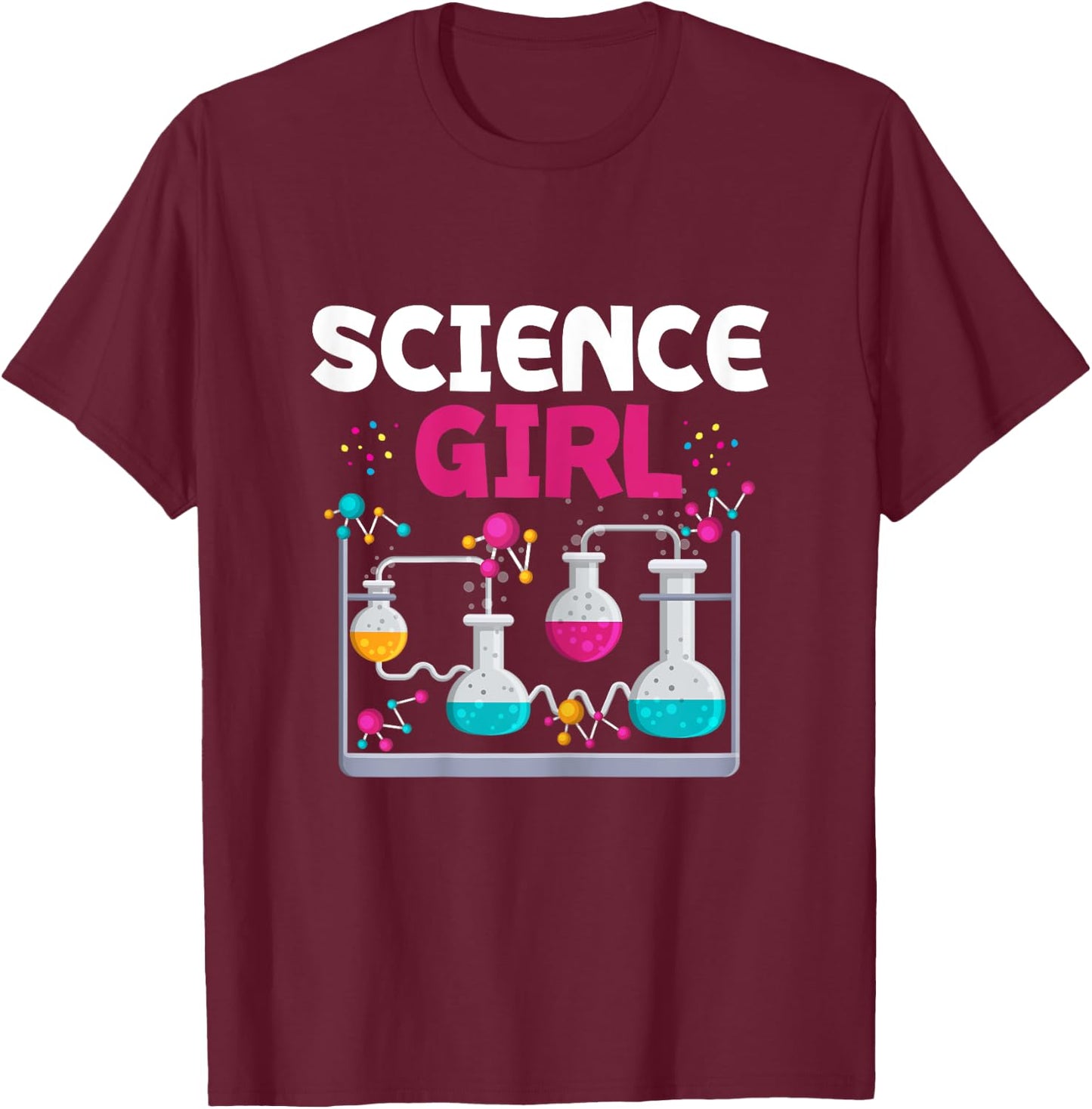 Science Girl Chemistry Student Women Stem Fields T-Shirt - T-Shirt | Maroon