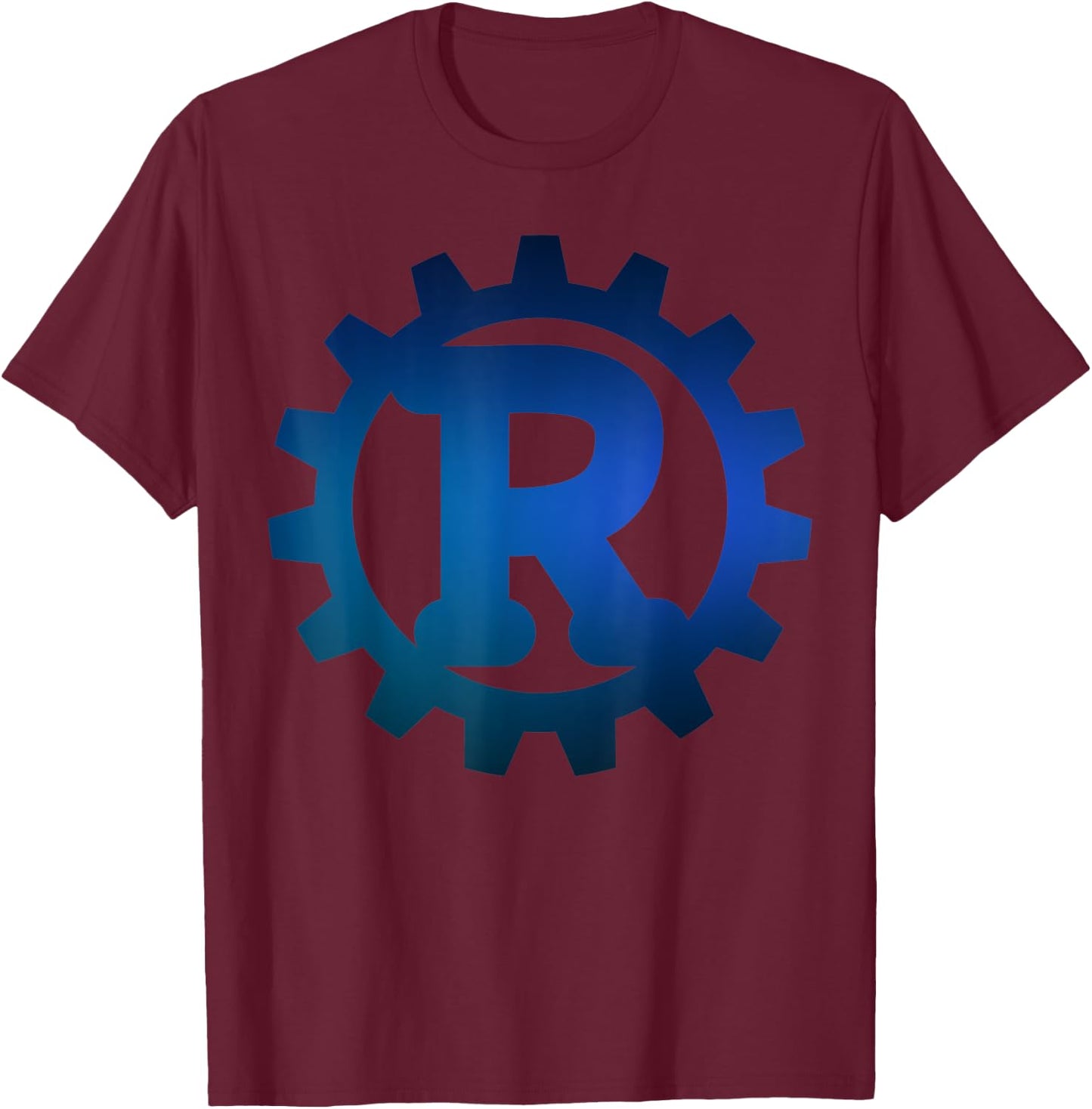Cool Rust Logo t shirt Computer Software Programmer T-Shirt - T-Shirt | Maroon
