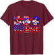 Nurse Gnomies 4th Of July Cute Gnome Nursing RN Memorial Day T-Shirt - T-Shirt | Maroon