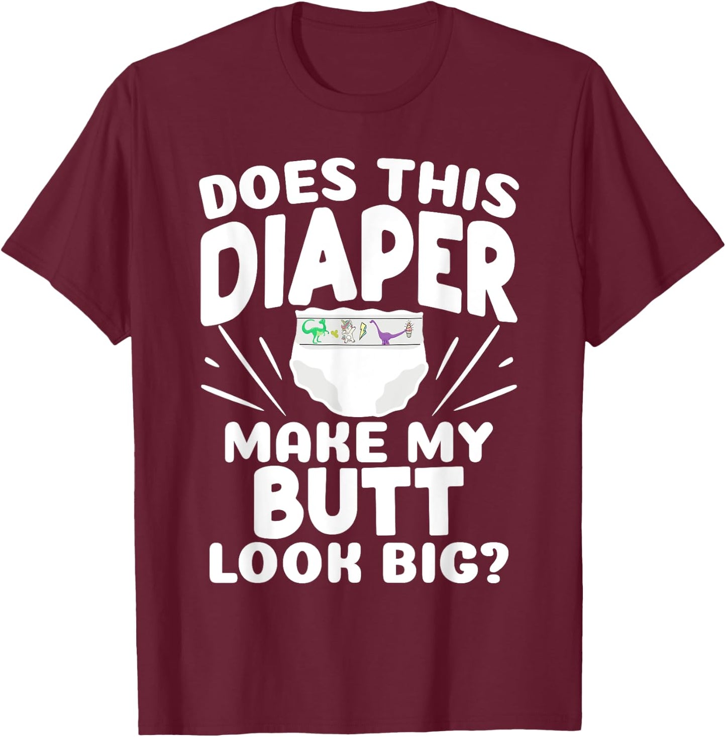 Nappy Girl Small Padded Princess Nappy Boy T-Shirt - T-Shirt | Maroon