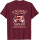 Woman Funny Sewing Quote T-Shirt - T-Shirt | Maroon