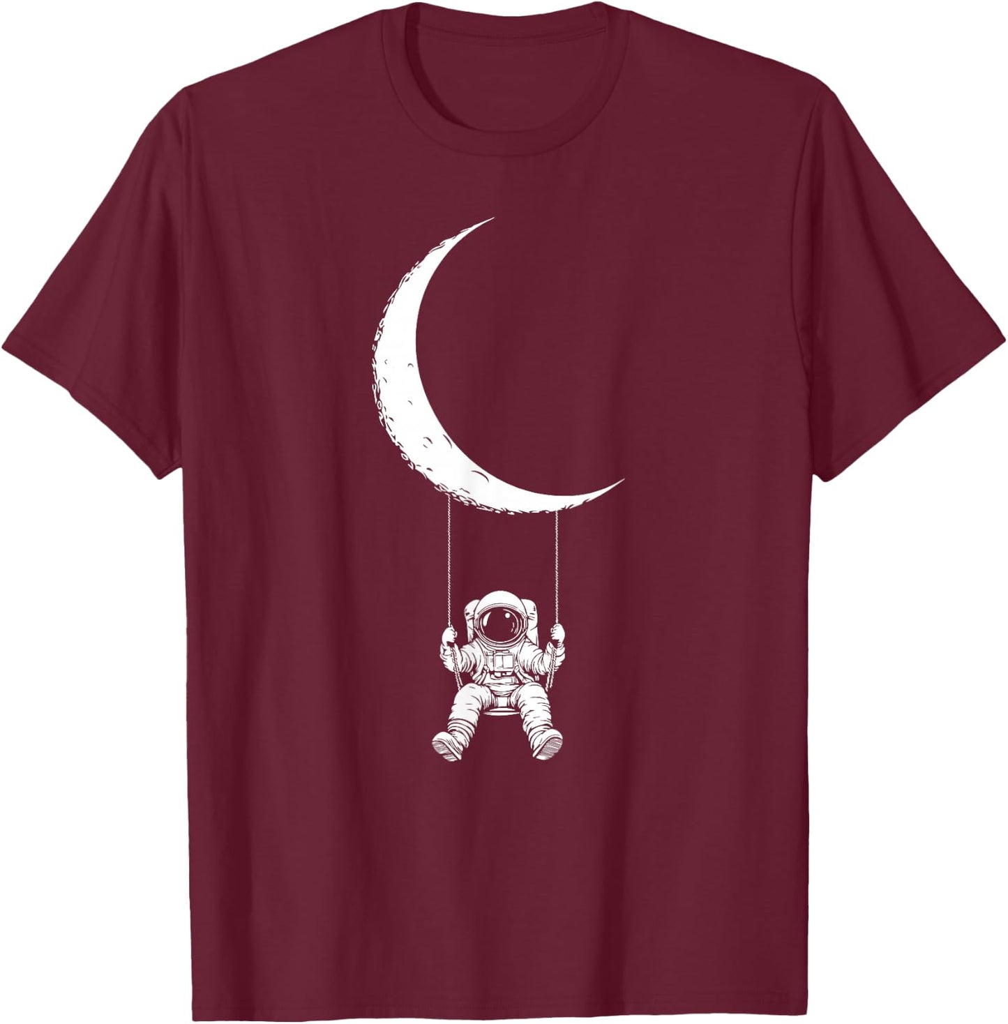 Funny Astronaut T-Shirt - T-Shirt | Maroon