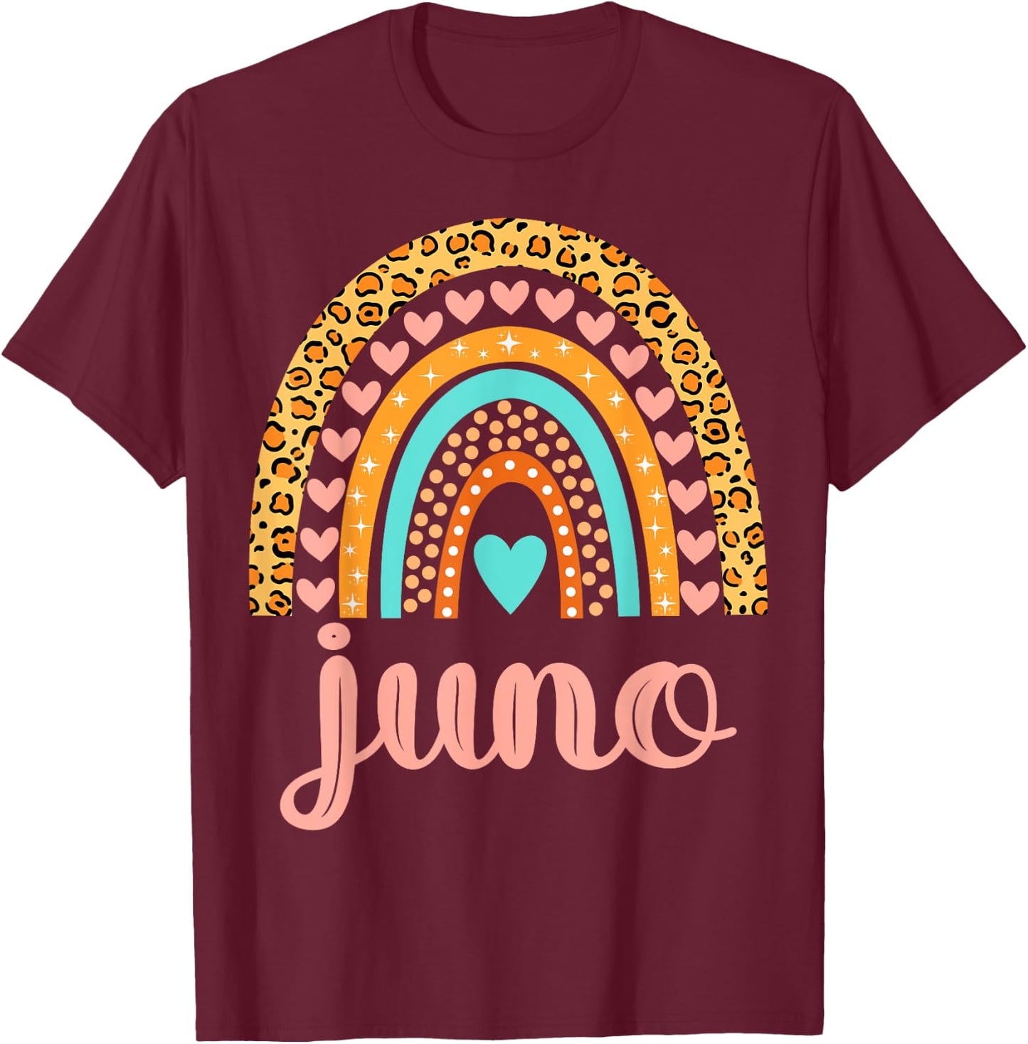 Juno Juno Name Birthday Shirt Gift T-Shirt - T-Shirt | Maroon