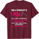 Millwright Wife Training Industrial Mechanic Welding Tools T-Shirt - T-Shirt | Maroon