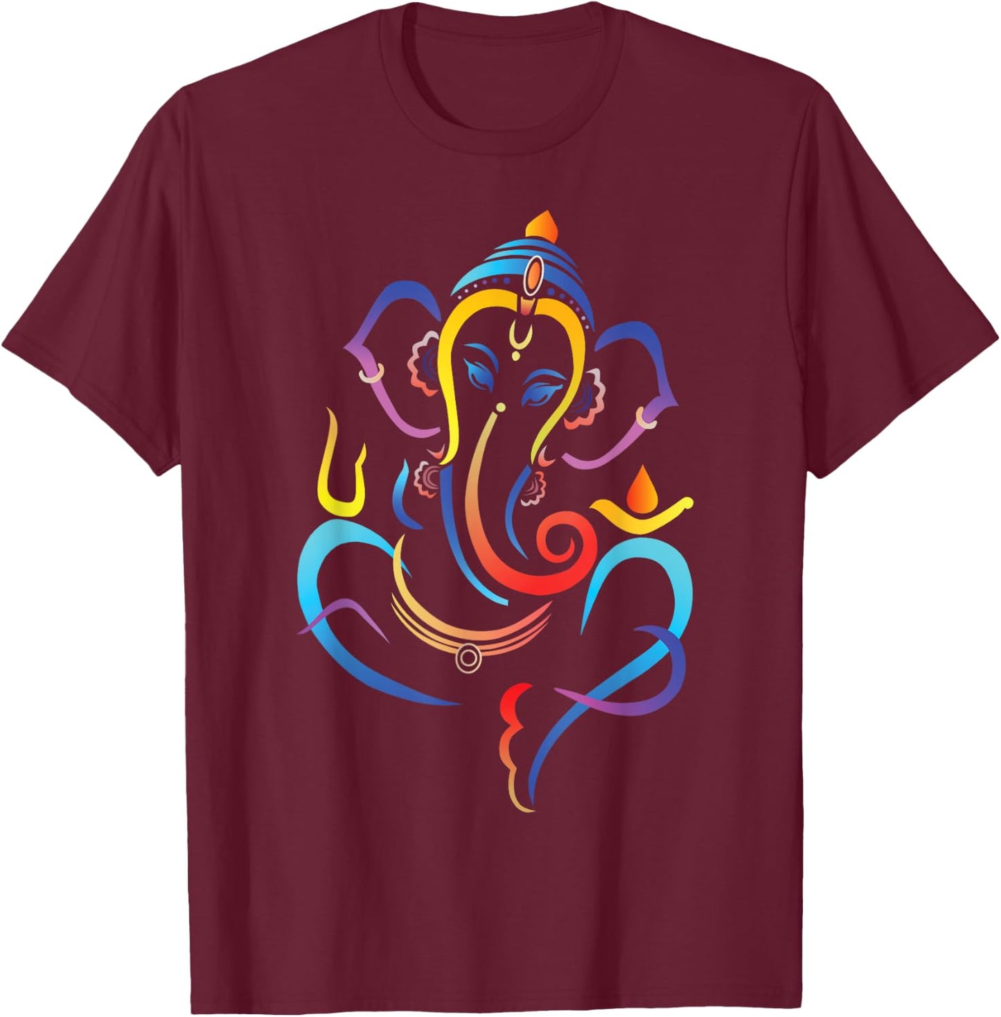 Lord Ganesha T-Shirt - T-Shirt | Maroon