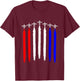 C-130 Hercules Gunship Military Aircraft Red White Blue C130 T-Shirt - T-Shirt | Maroon