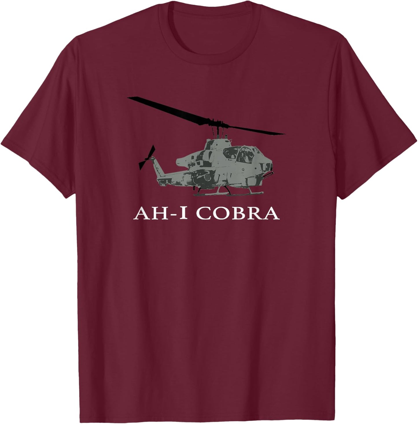AH-1 Cobra Helicopter Pilot T SHIRT T-Shirt - T-Shirt | Maroon