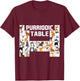 Purriodic Table Cat Science Funny Periodic Table Science T-Shirt - T-Shirt | Maroon
