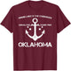 GRAND LAKE O' THE CHEROKEES OKLAHOMA Funny Fishing Gift T-Shirt - T-Shirt | Maroon