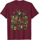 Birthday Boy American Camo Pattern Army Birthday Party T-Shirt - T-Shirt | Maroon