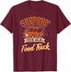 Support Your Local Food Truck Taco Cart Retro Style Gift T-Shirt - T-Shirt | Maroon