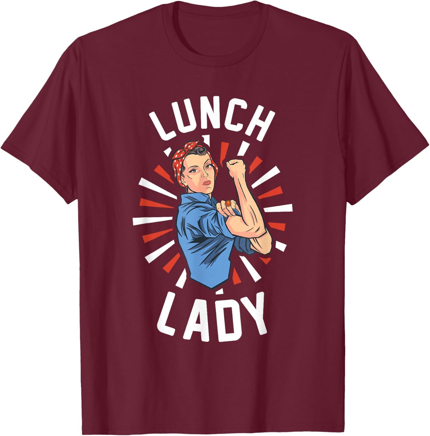 Cafeteria Employee - School Canteen T-Shirt - T-Shirt | Maroon