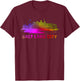 Colorful Salt Lake City Cityscape Souvenir - Salt Lake City T-Shirt - T-Shirt | Maroon