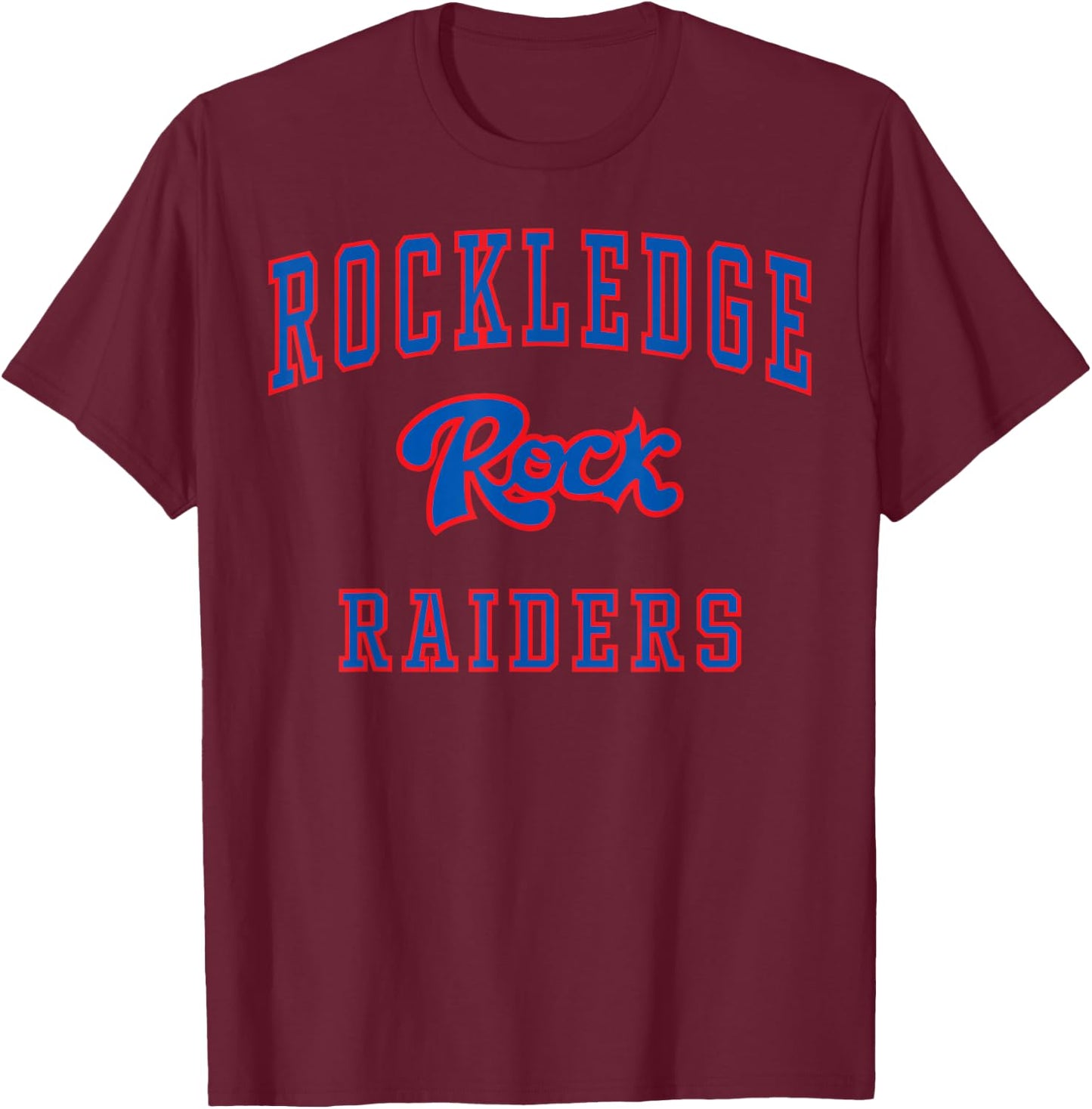 Rockledge High School Raiders C1 T-Shirt - T-Shirt | Maroon