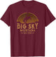 Big Sky Montana MT Wild West Rodeo Cowboy T-Shirt - T-Shirt | Maroon