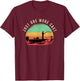 Just One More Cast Sunset Funny Fishing Addicts Hobby T-Shirt - T-Shirt | Maroon