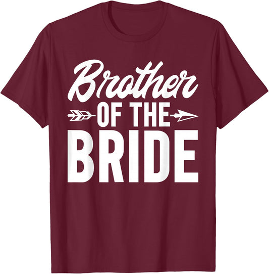 Brother of the Bride Brother T-Shirt - T-Shirt | Maroon