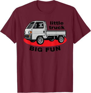JDM Mini Truck Little Truck Big Fun Japanese Kei Truck 4wd T-Shirt - T-Shirt | Maroon