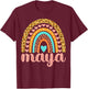Maya Maya Name Birthday Shirt Gift T-Shirt - T-Shirt | Maroon