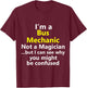 Funny Bus Mechanic Job Career Technician Repairman Handy T-Shirt - T-Shirt | Maroon