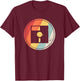 Vintage Retro Floppy Disk T-Shirt - T-Shirt | Maroon