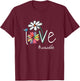 Love WaWa Life - Art Flower Color T-Shirt - T-Shirt | Maroon