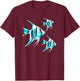 Zebra Angelfish Aquarium Fish Lovers Angelfish Breeders T-Shirt - T-Shirt | Maroon