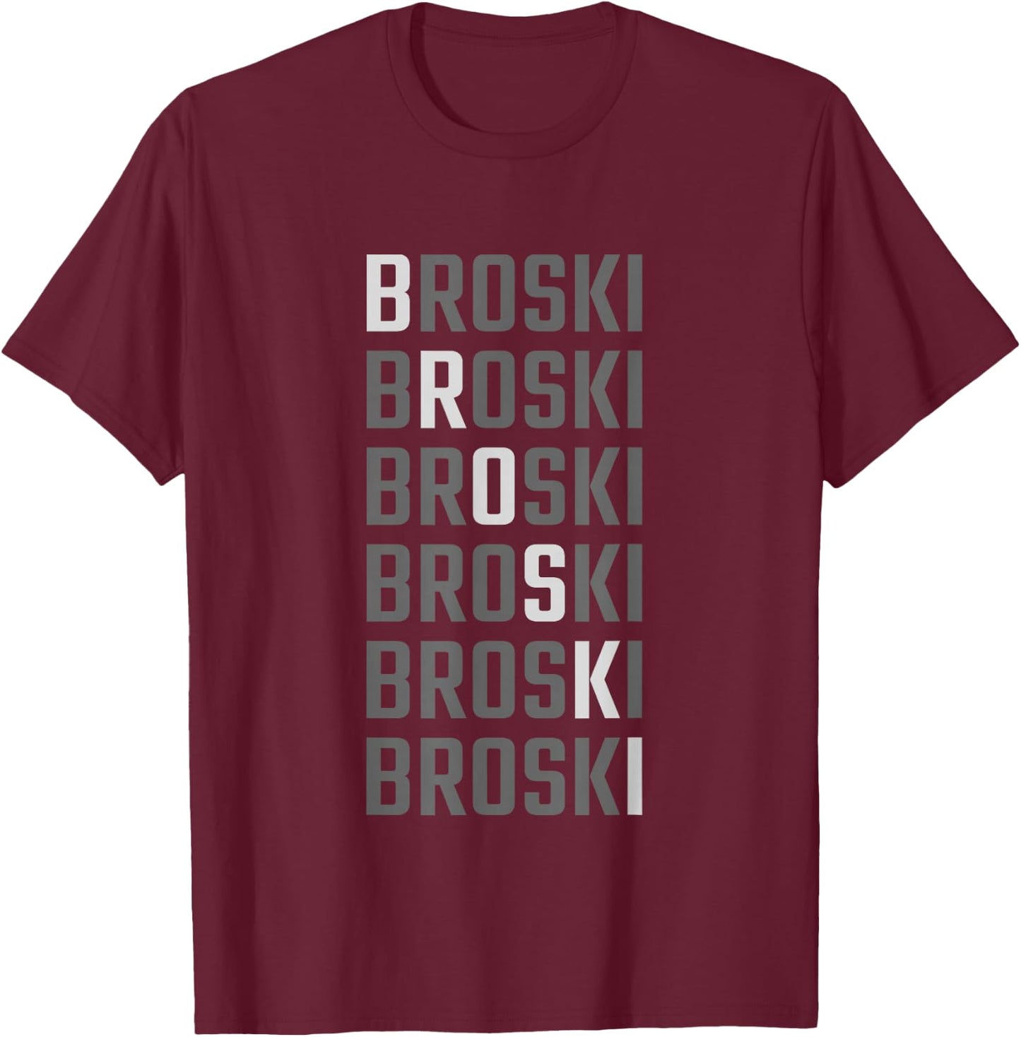 Broski Broski T-Shirt - T-Shirt | Maroon