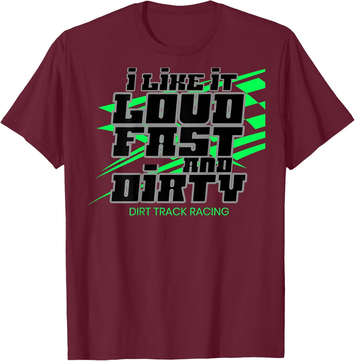 Dirt Modified Racing Apparel Sprint Car Dirt Track Racing T-Shirt - T-Shirt | Maroon