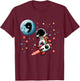 Kids 9th Birthday Astronaut Dab Rocket 9 Year Old Bday Boys Kids T-Shirt - T-Shirt | Maroon