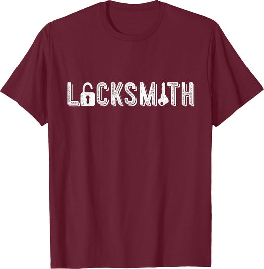 Lock Picking Lock Picker Locksmithing Lock Key Locksmith T-Shirt - T-Shirt | Maroon
