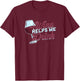 wine helps me drink - Overcome Help, Support and Advice T-Shirt - T-Shirt | Maroon