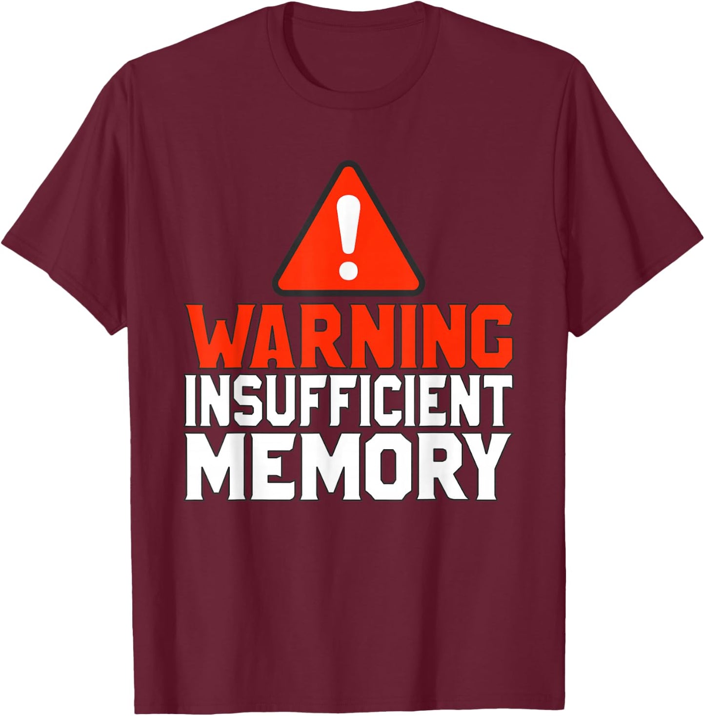 Warning information memory T-Shirt - T-Shirt | Maroon
