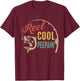 Fathers Day Shirt Vintage Fishing Reel Cool Peepaw T-Shirt - T-Shirt | Maroon
