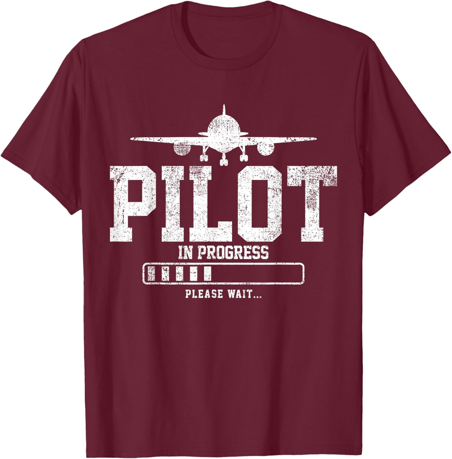 Future Pilot Airplane Student Pilot Flight School T-Shirt - T-Shirt | Maroon