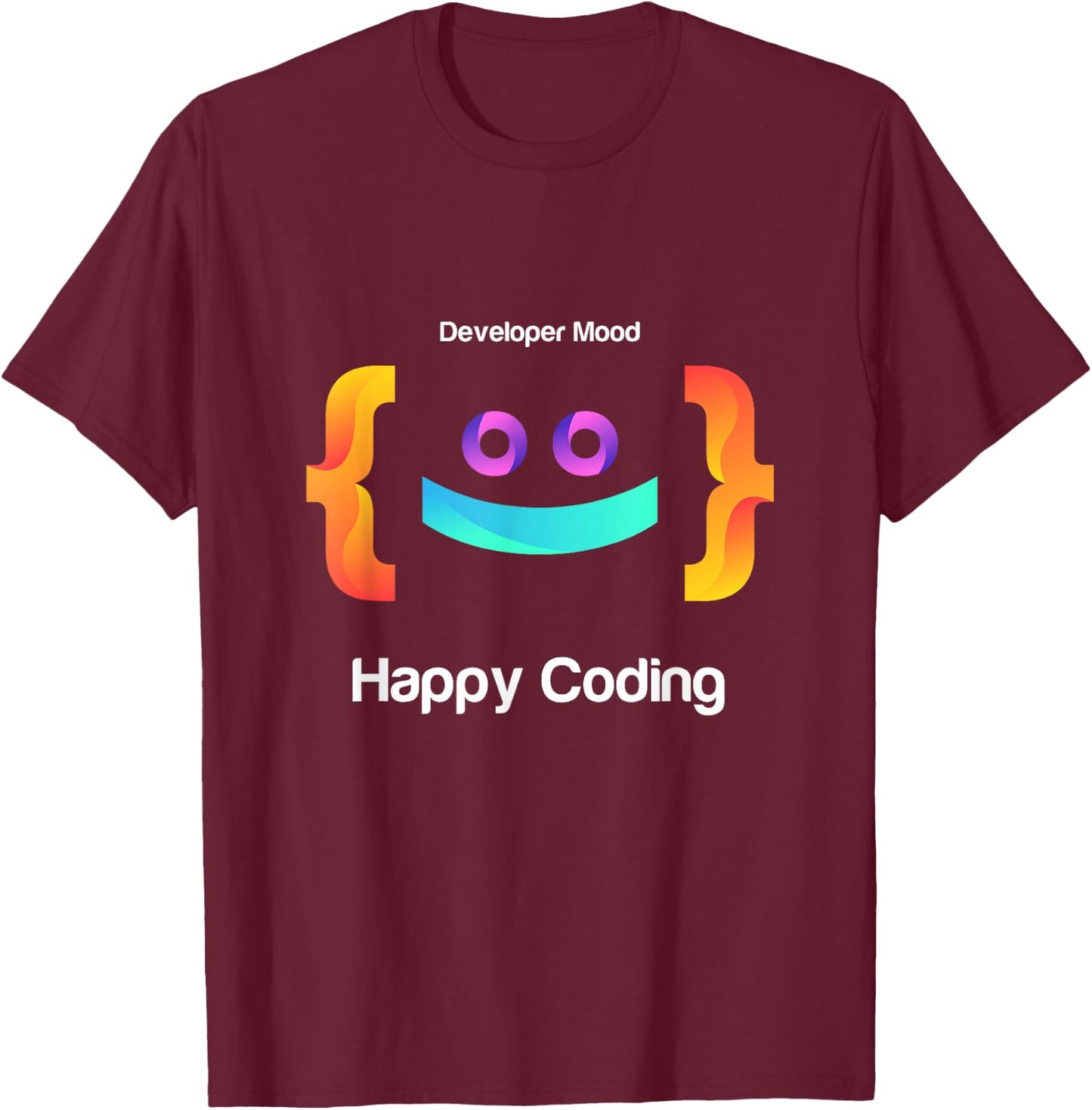 Happy coding, Just a Boy Who Loves Coding Graphic Designs T-Shirt - T-Shirt | Maroon