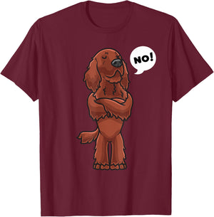 Stubborn Irish Setter Dog Women Kids T-Shirt - T-Shirt | Maroon