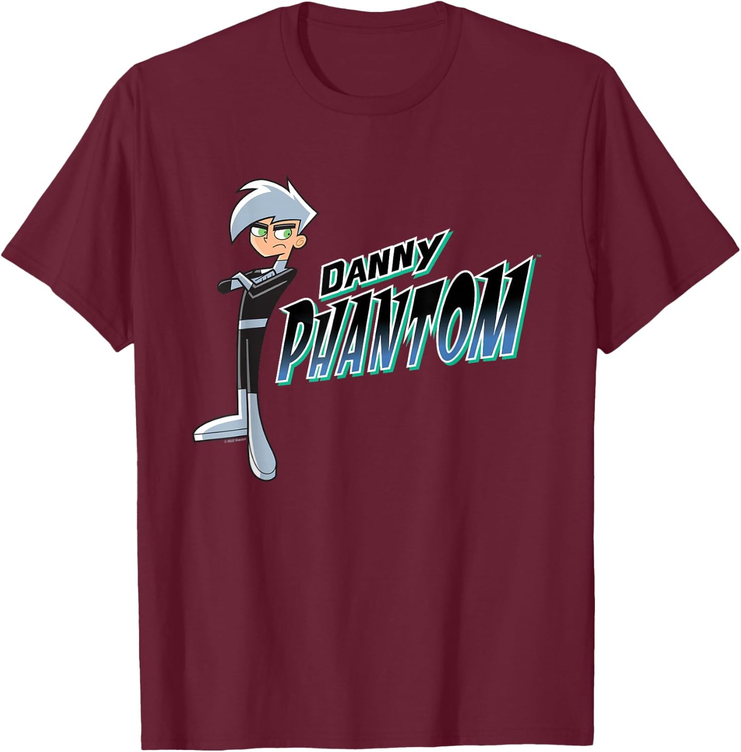 Danny Phantom with Logo T-Shirt - T-Shirt | Maroon