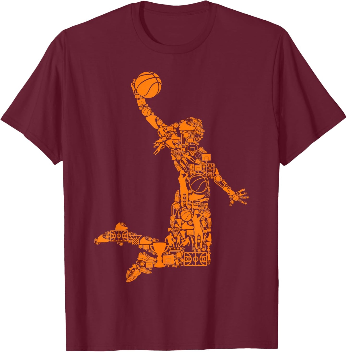 Basketball Girl Women T-Shirt - T-Shirt | Maroon