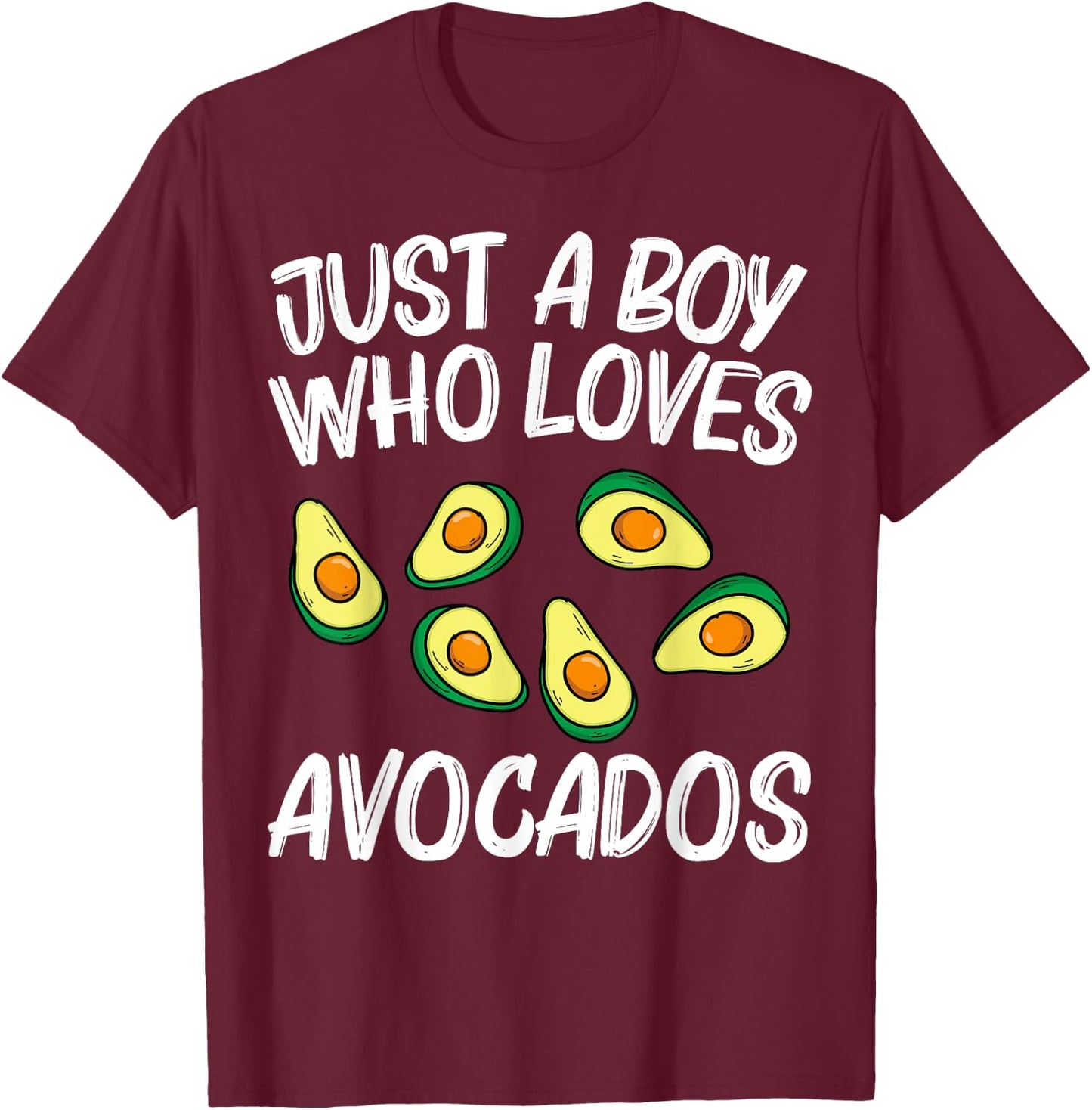 Funny Avocado For Boys Kids Pear Guac Avocados Mexican Fruit T-Shirt - T-Shirt | Maroon
