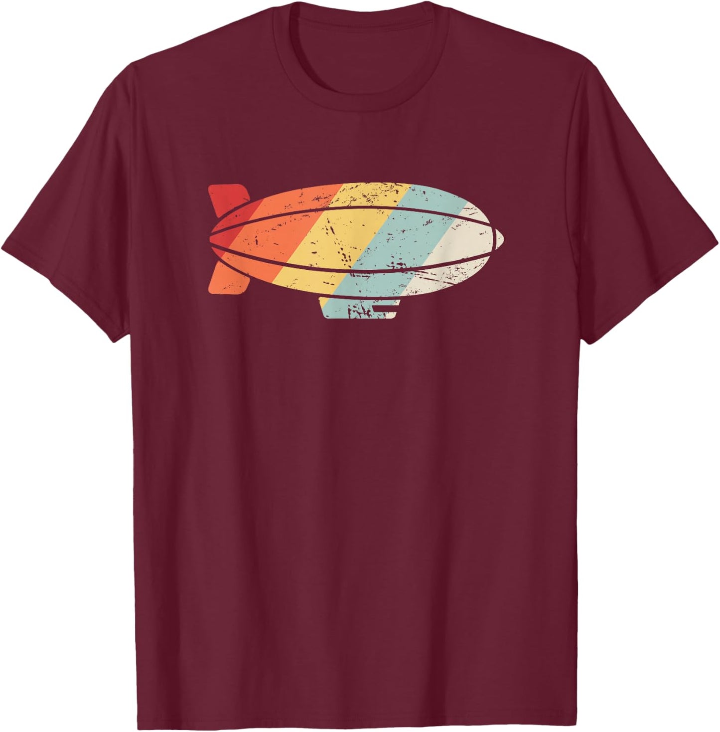 Blimp Retro T-Shirt - T-Shirt | Maroon