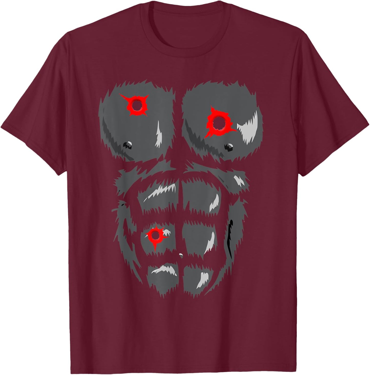 Halloween Funny Gorilla Monkey Belly Chest kids Costume T-Shirt - T-Shirt | Maroon