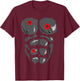 Halloween Funny Gorilla Monkey Belly Chest kids Costume T-Shirt - T-Shirt | Maroon