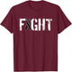 Fight Melanoma Cancer - Military Style Awareness Ribbon T-Shirt - T-Shirt | Maroon