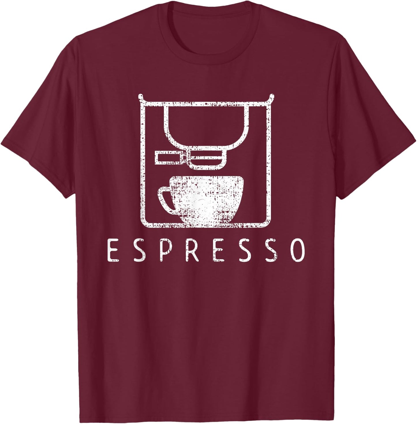 Espresso Barista Coffee Gift T-Shirt - T-Shirt | Maroon
