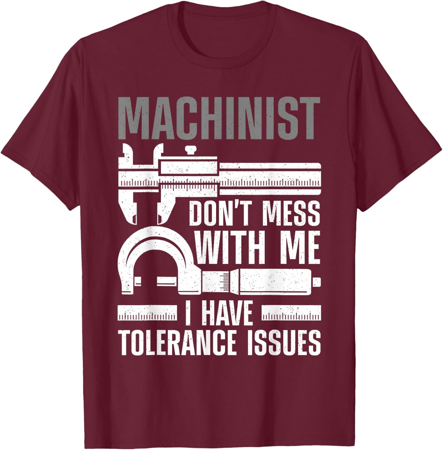 Funny Machinist Art Women Machine Operator Machinist T-Shirt - T-Shirt | Maroon